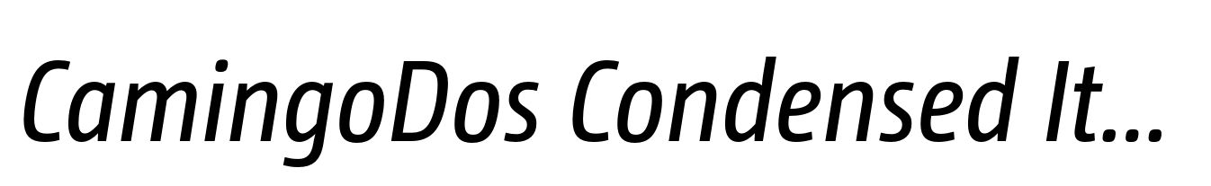 CamingoDos Condensed Italic